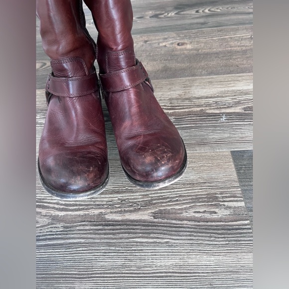 •FRYE Melissa Harness Inside Zip Wide-Calf Boots - Pre-loved• - Picture 13 of 15